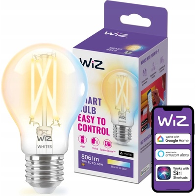 WiZ LED Stmievateľná žiarovka A60 E27/6,7W/230V 2700-6500K CRI 90 Wi-Fi