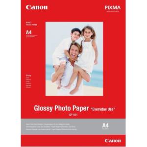 Canon Glossy Photo Paper GP-501 0775B082, 200 g/m2, A4, 20 бр. , гланцирана, бяла, фотохартия (0775B082)