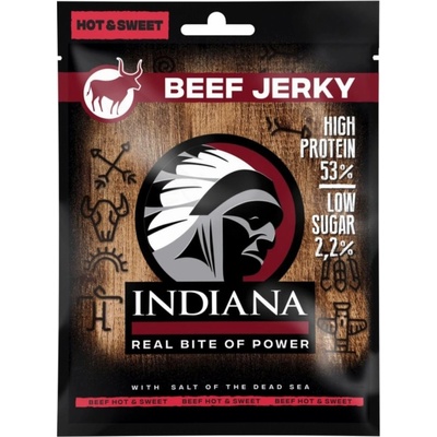 Indiana Jerky sušené mäso Hovězí Hot & Sweet 25 g