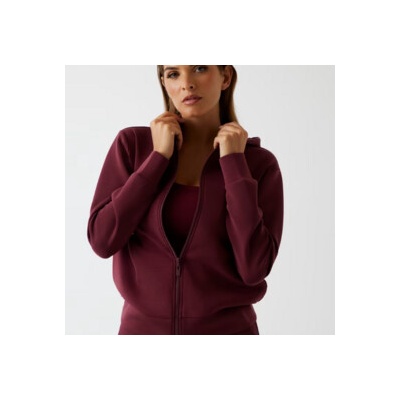 Guess olympe full zip hoodie sweatsh fialová