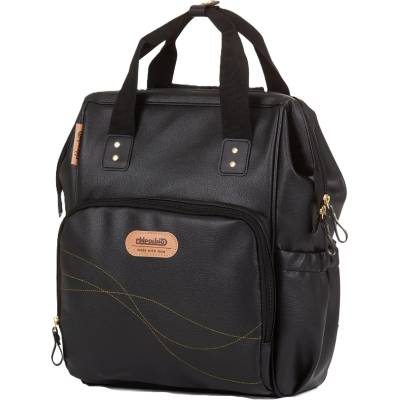 Chipolino Раница/Чанта за количка Chipolino, черна кожа (CHRAF02105BL)