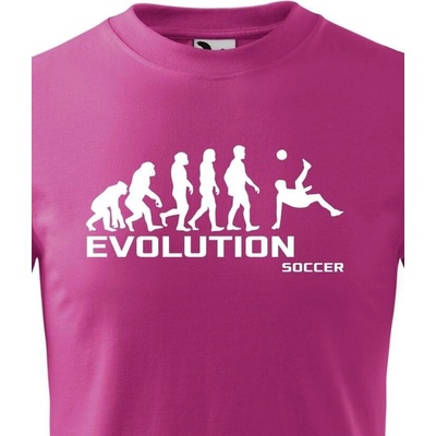 Dětské tričko Evoluce fotbalu Purpurová Canvas Dětské tričko Bezvatriko.cz 0122
