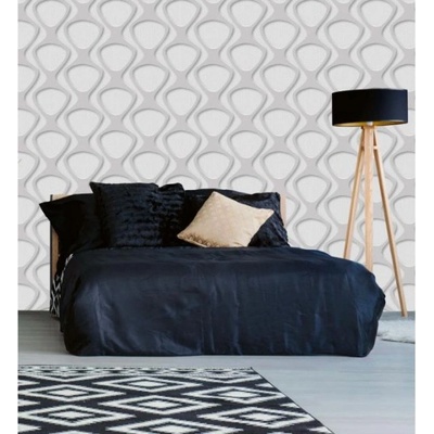 DIMEX ART Луксозна флизелинова тапета сива мембрана