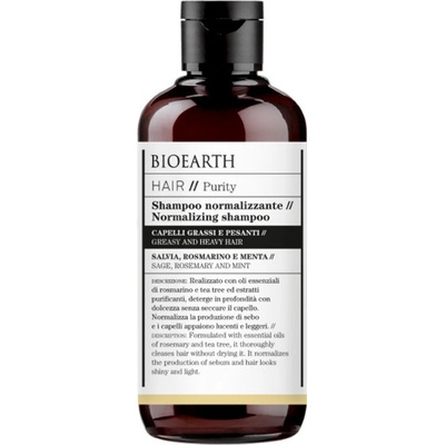 Bioearth Normalizing Shampoo pro mastné vlasy 250 ml