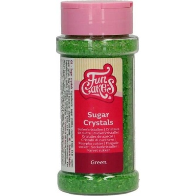 FunCakes Cukrové krystalky zelené 80g