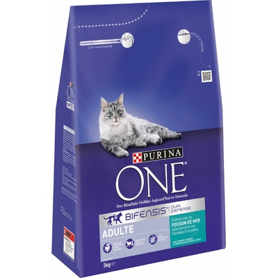 PURINA ONE Adult mořské ryby celozrnné pro kočky 2 x 3 kg