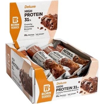 Born Winner Deluxe Crunchy 31% High Protein Bar [12 x 64 грама] Шоколадово брауни