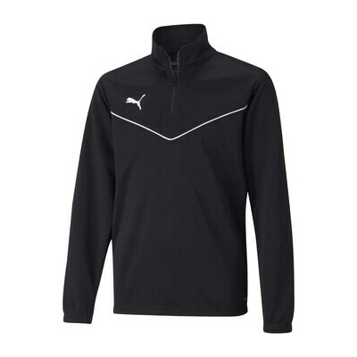 Puma Teamrise 1/4 Zip Top Jr čierna