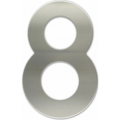 Číslica "8" fasádna 200mm NEREZ S Nerez