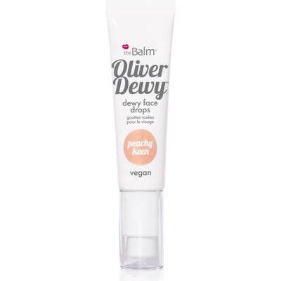 theBalm Oliver Dewy Face Drops течен хайлайтър цвят Peachy Keen 28ml
