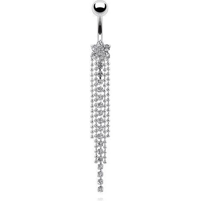 Šperky4U piercing do pupíku kytička WP01161-C