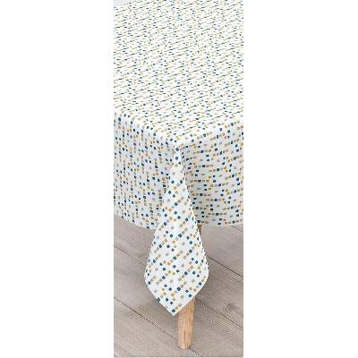 Impol Trade Ubrus PVC 126A návin dekorativní čtverečky modro-krémové 20 mx140cm