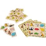 Bigjigs Toys - Дървена игра лото животни (BJ791)
