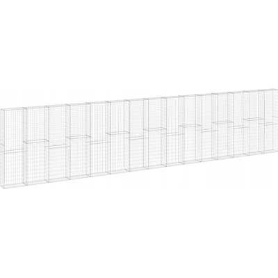 zahrada-XL Gabionová zeď s víky pozinkovaná ocel 900 x 30 x 100 cm