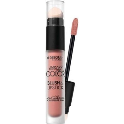Deborah Milano tekutá lícenka a rúž 2v1 Easy Color 04 Peach Dreams 4,5 g