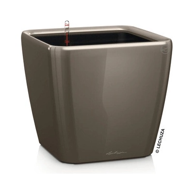 Lechuza Samozavlažovací květináč Quadro LS 50 kompletní sada výška 47 cm taupe