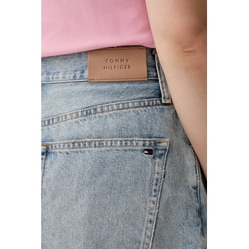 Tommy Hilfiger къс панталон дамски от деним (WW0WW49578)
