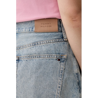 Tommy Hilfiger къс панталон дамски от деним (WW0WW49578)