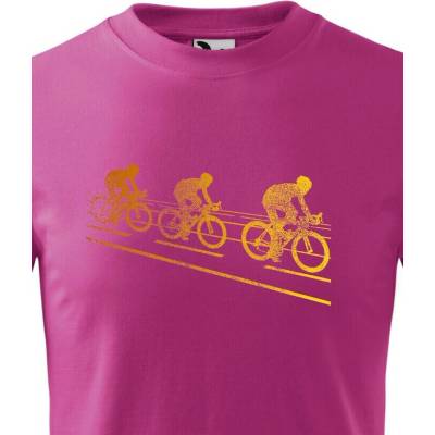 Dětské tričko cyklisté Purpurová Canvas Dětské tričko Bezvatriko.cz 1707