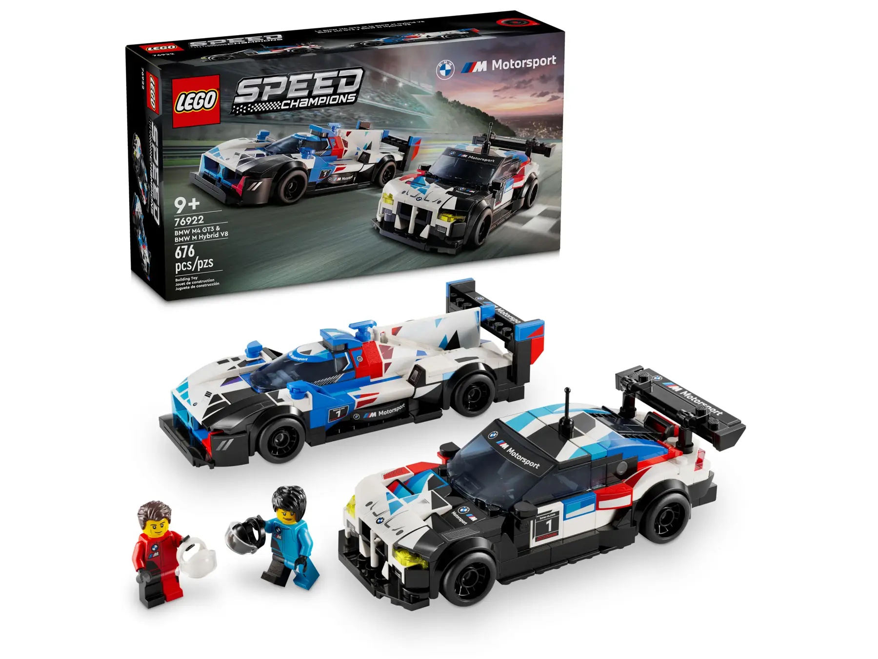 LEGO® Speed Champions - BMW M4 GT3 & BMW M Hybrid V8 Race Cars (76922)