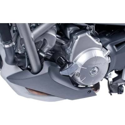 Pádové protektory rámu PUIG R19 6047N černý s šedou gumou