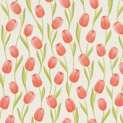 Dekorační látka - tulipány cena za m2