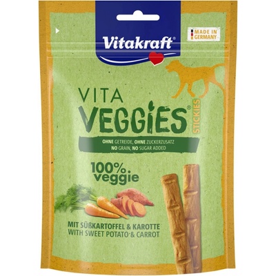 Vitakraft Tyčinky Vita Veggies Stickies se sladkým bramborem a mrkví 80 g