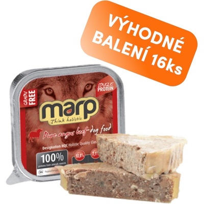 Marp Holistic Adult Dog Pure Angus Beef 16 x 100 g – Zbozi.Blesk.cz