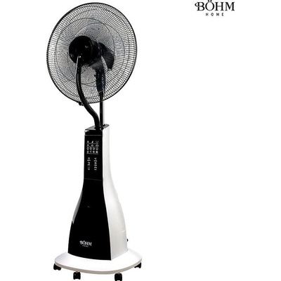 Böhm Вентилатор с водна мъгла, електрически, bÖhm bsp40-ra, 90w, 16", 122 см, 3 л резервоар, 3 скорости, дистанционно управление, на колела (et15275)