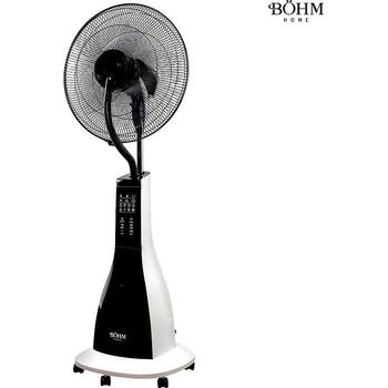 Böhm Вентилатор с водна мъгла, електрически, bÖhm bsp40-ra, 90w, 16", 122 см, 3 л резервоар, 3 скорости, дистанционно управление, на колела (et15275)