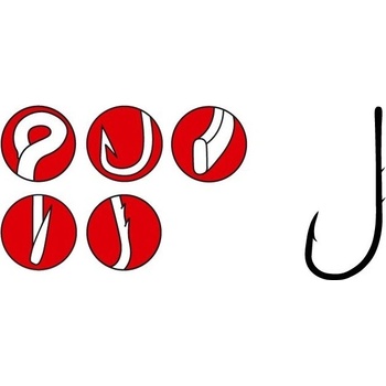 Gamakatsu LS-5213N New Label Hooks Nickel vel.2 6 ks