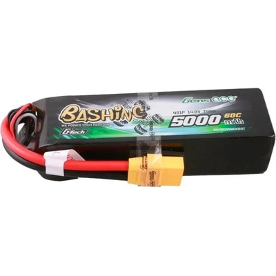 Gens ace Батерия Gens ace G-Tech, 5000mAh, 14.8V, 4S1P, 60C, Lipo Battery Pack с XT90 конектор -Bashing Series (GEA504S60X9GT)