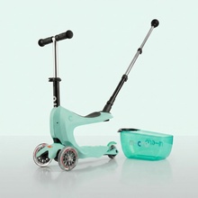 Micro a kolobežka 2v1 Mini2go Deluxe Zelené 3 kolieska úložný priestor