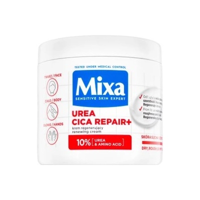 Mixa Urea Cica Repair+ регенериращ крем Renewing Cream 400 ml
