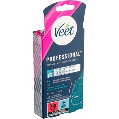 VEET vosk pásky na obličej (20ks/kra)
