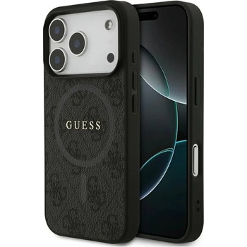 GUESS Калъф Guess 4G Ring Classic Logo MagSafe за iPhone 17 Pro - черен