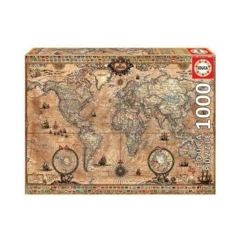 Educa Пъзел Educa Карта на Света (1000 pcs)