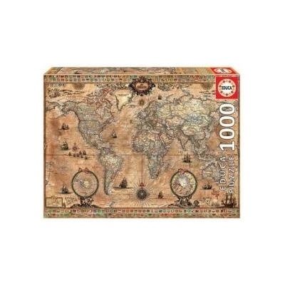 Educa Пъзел Educa Карта на Света (1000 pcs)