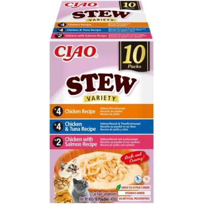 Chúru Cat BOX Stew Chicken & Chicken Tuna & Chicken Salmon 10 x 40 g