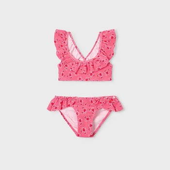 MAYORAL Бански 2части структура в розов цвят с рачета за мини момиче Mayoral