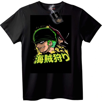 NOONEBRAND Тениска Аниме ловец на пирати - S, Black
