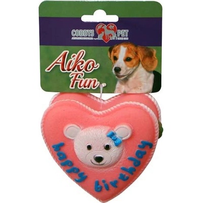 Cobbys pet aiko fun Dort Happy Birthday gumová 9,2 cm