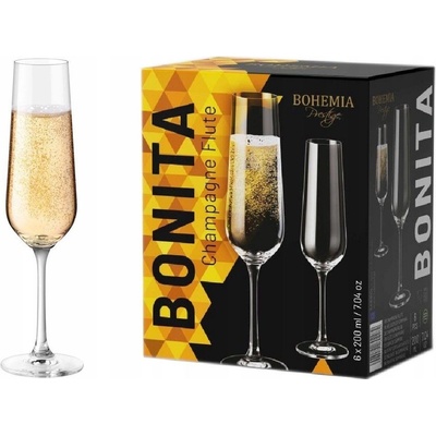 BOHEMIA PRESTIGE BONITA SKLENICE NA ŠAMPAŇSKÉ 6 x 200 ml