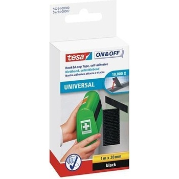 Tesa Suchý zips čierny 20 mm x 1 m