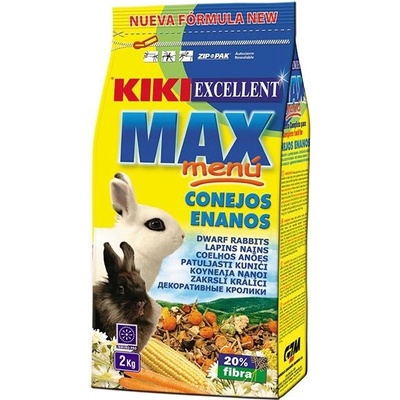 KIKI EXCELLENT MAX krmivo pre trpasličie králiky 2 kg