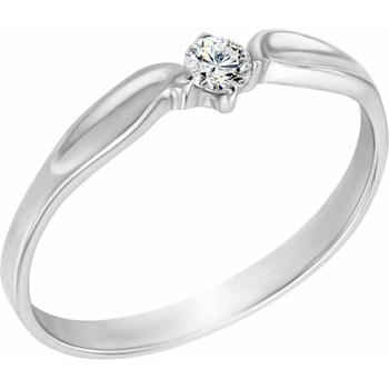 Eppi Zásnubný prsteň s diamantom Nescha RE31289