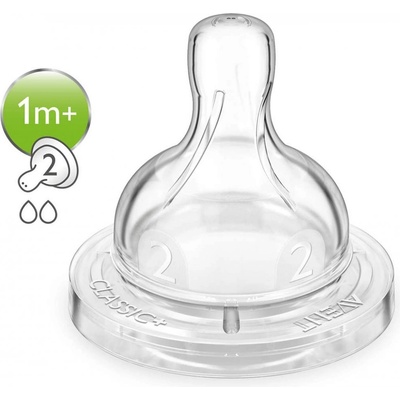 Philips Avent Dudlík Anti-colic/Classic+ 2 pomalý průtok 2 ks Bílá – Zboží Dáma