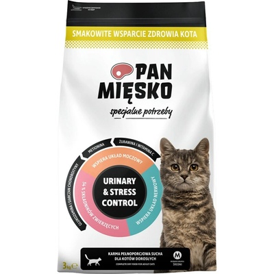 PAN MIĘSKO Urinary & Stress Control Turkey 3 kg