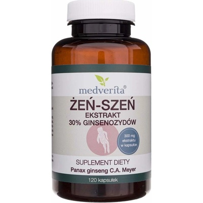 Medverita Ženšenový extrakt 30% ginsenozidov 120 kapsúl
