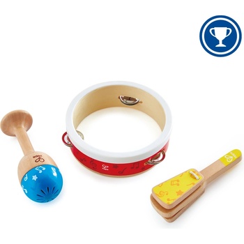 Hape Детски музикален комплект Hape - Перкусии, 3 части (H0615)